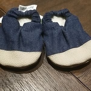 Baby Shoes Dark Blue Denim Scooter Booties